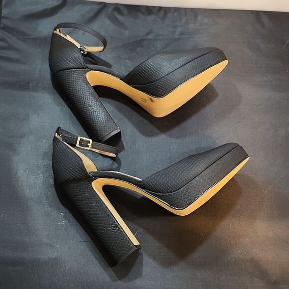 BRAND NEW JESSICA SIMPSON TEVEER CROCODILE STILETTOS SANDAL S2 - Picture 9 of 16